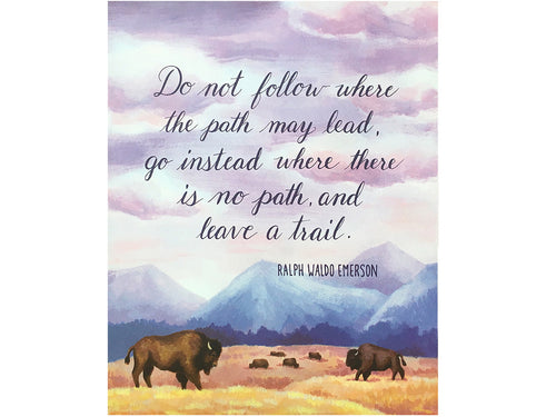 Emerson Quote Art Print