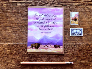 Emerson Quote Greeting Card