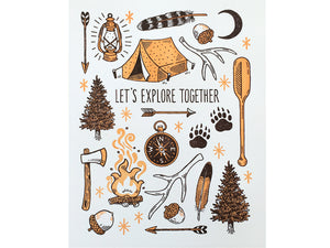 Let's Explore Together Art Print