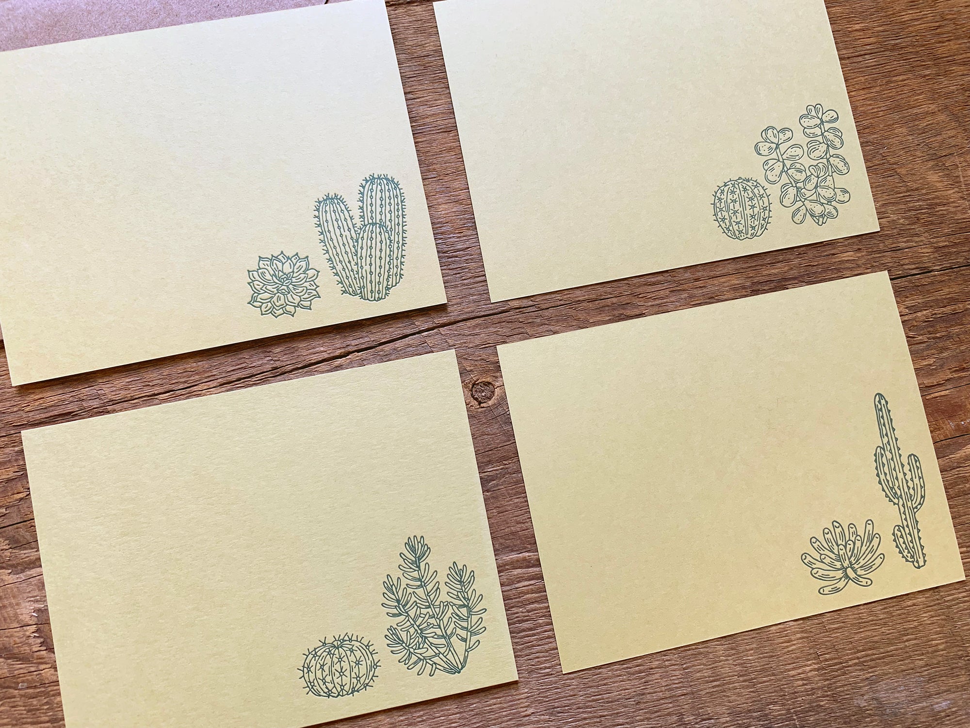succulent stationery Cacti & Succulents Mixed Flat Stationery – Noteworthy Paper & Press
