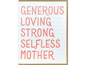 Generous Mother Greeting Card