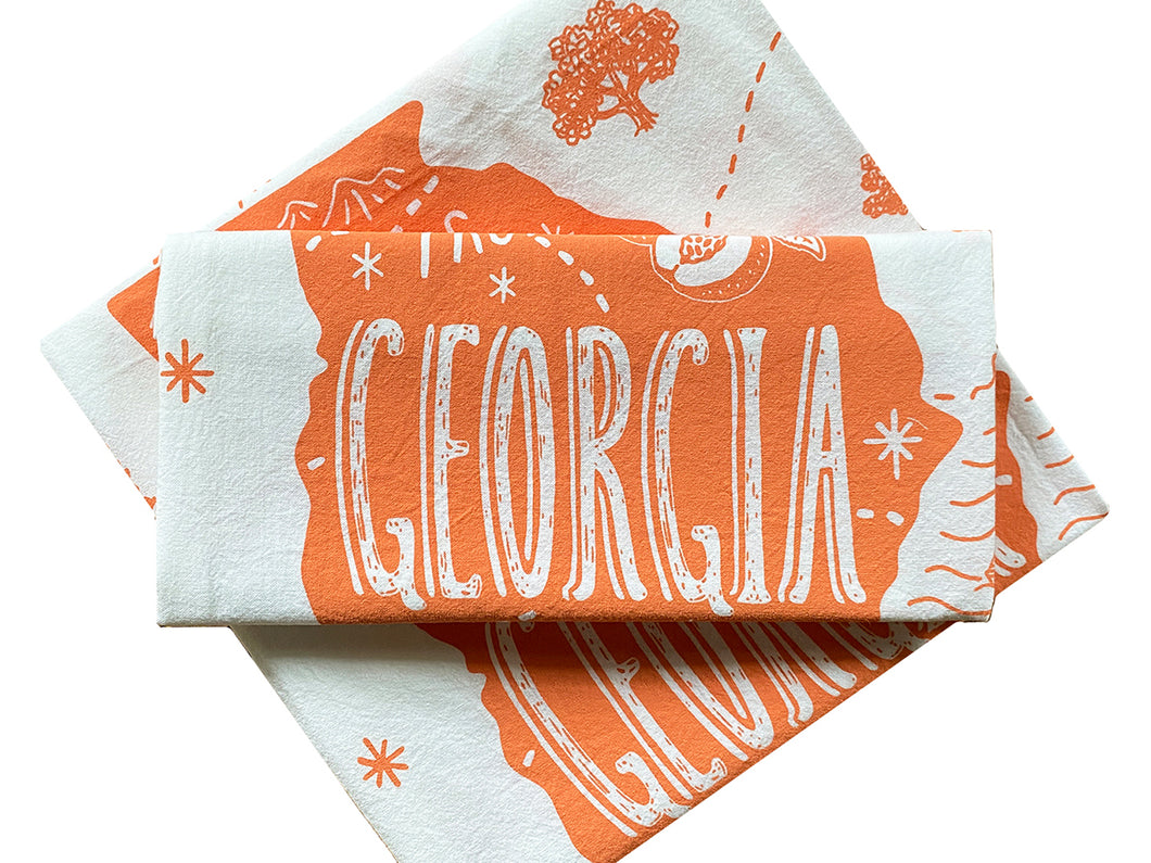 Greetings from Georgia Tea Towel