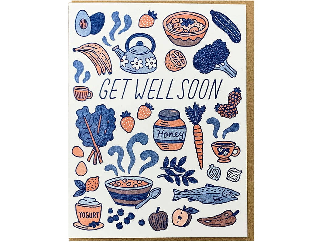Get Well Food Greeting Card