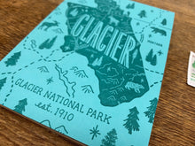 Glacier National Park Map Journal