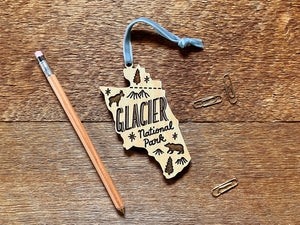 Glacier Map Ornament