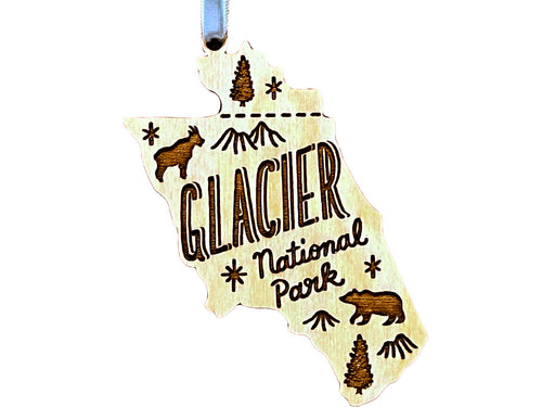 Glacier Map Ornament
