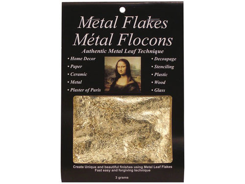 Metal Leaf Flakes, Gold