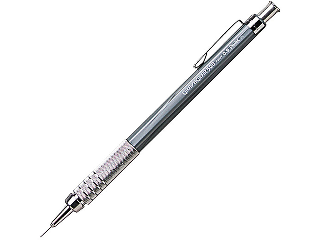 GraphGear 500 Drafting Pencil, Silver, .9mm
