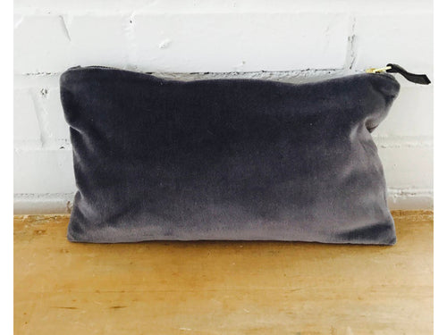 Velvet Zipper Bag, 3 Patterns