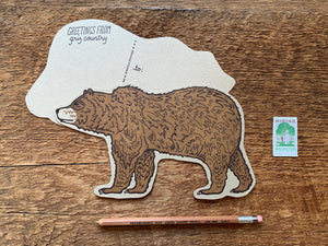 Grizzly Bear, Postcard