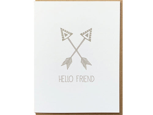 Hello Friend Greeting Card