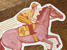 Saratoga Horse & Jockey Postcard