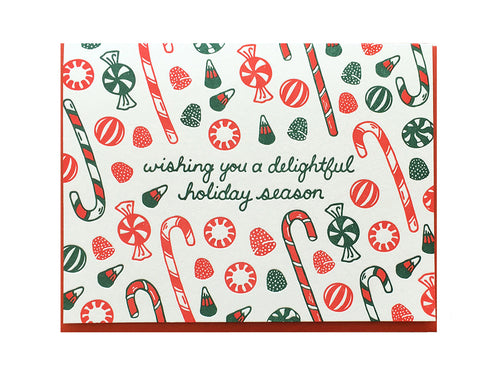 Holiday Candy Greeting Card