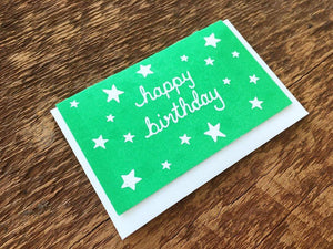Birthday Stars Enclosure Card