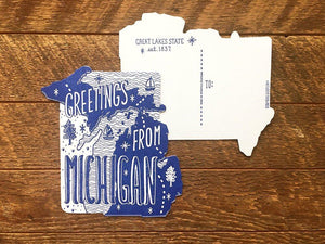 Greetings from Michigan Postcard