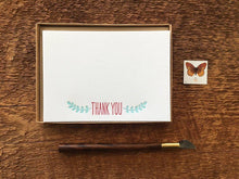 Thank you Leaves Flat Stationery