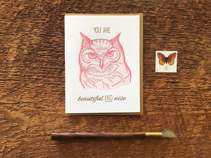 Wise Owl Greeting Card