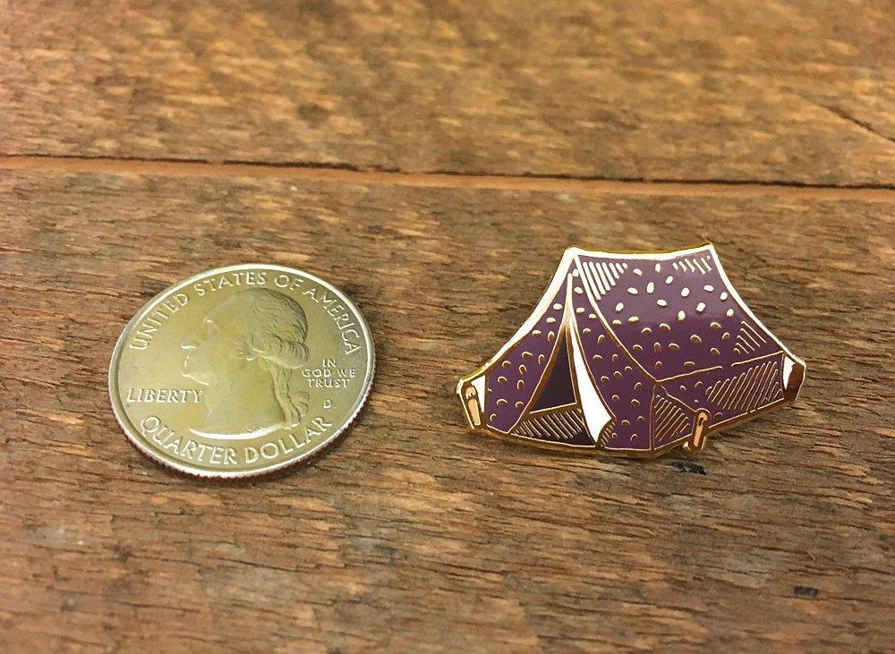 pin tent Tent Enamel Pin – Noteworthy Paper & Press