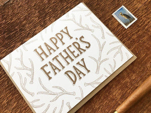 Father Antlers Greeting Card