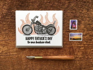 Badass Dad Greeting Card