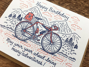 Birthday Bicycle Greeting Card