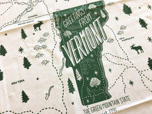 Greetings from Vermont Tea Towel