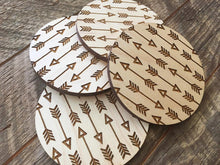 Arrows Wood Coaster Set