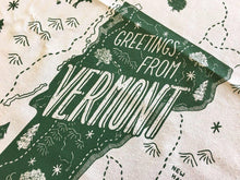 Greetings from Vermont Tea Towel