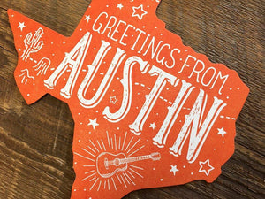 Greetings from Austin Postcard