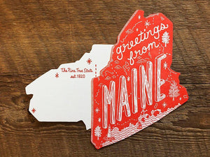 Greetings from Maine Postcard