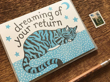 Kitty Dreaming Greeting Card