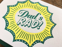 Dad's Rad Greeting Card