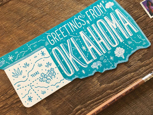 Greetings from Oklahoma Postcard