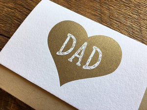 Dad Heart Enclosure Card