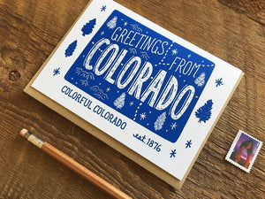 Greetings from Colorado Card