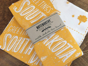 Greetings from South Dakota Tea Towel