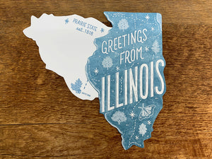 Greetings from Illinois Postcard