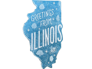 Greetings from Illinois Postcard