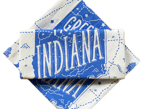 Greetings from Indiana Tea Towel