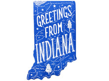 Greetings from Indiana Postcard
