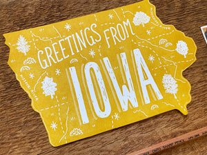 Greetings from Iowa Postcard