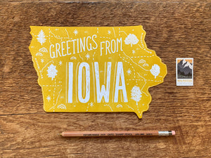 Greetings from Iowa Postcard