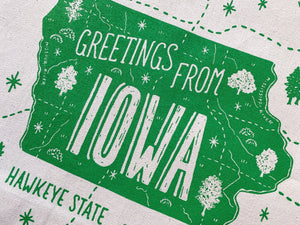 Greetings From Iowa, Tote Bag