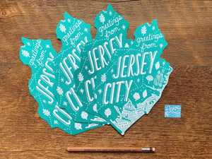 Greetings from Jersey City Postcard