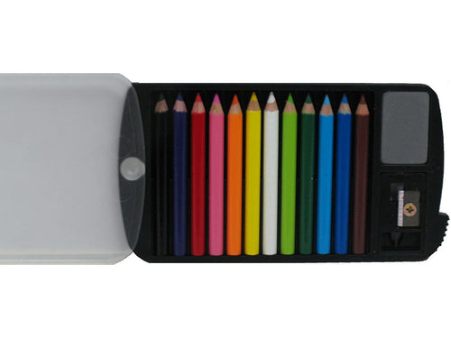 Clear Mini Staff Pencil Set