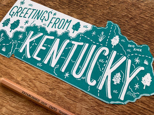 Greetings from Kentucky Postcard