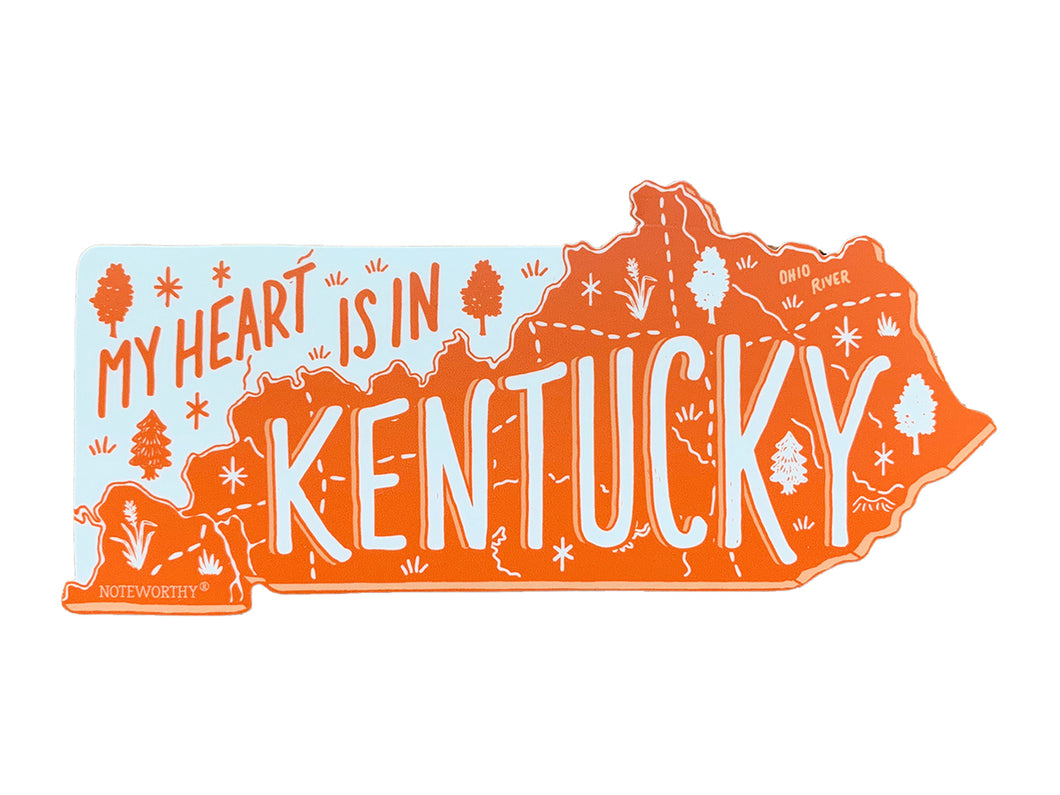 My Heart is in Kentucky Sticker