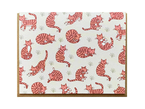 Kitty Cat Pattern Greeting Card