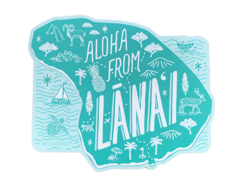 Lanai Island Hawaii Sticker