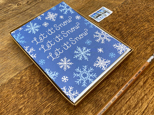 Let It Snowflakes Greeting Card
